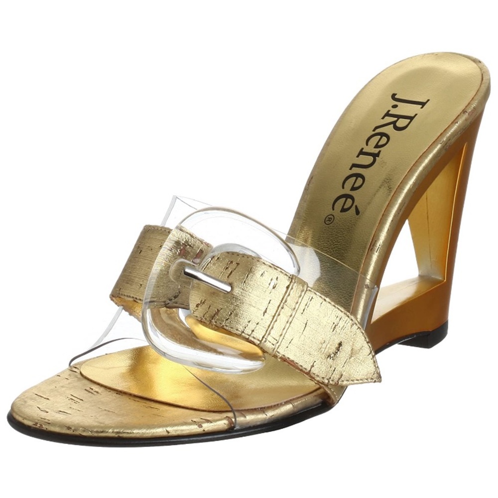 Gold and Clear J. Reneé Wedges!